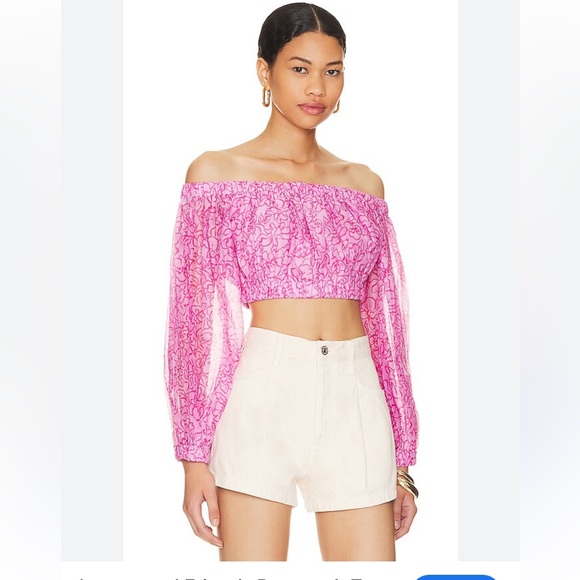 NWT Lovers & Friends Bosworth Top Amelie Floral - Picture 4 of 4